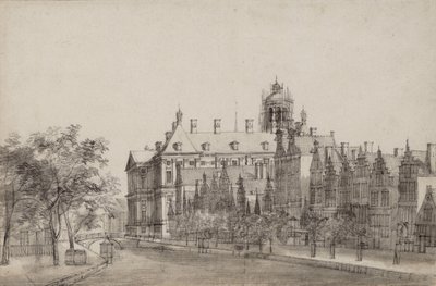 Nieuwezijds Voorburgwal, Amsterdam by Jan Abrahamsz. Beerstraten